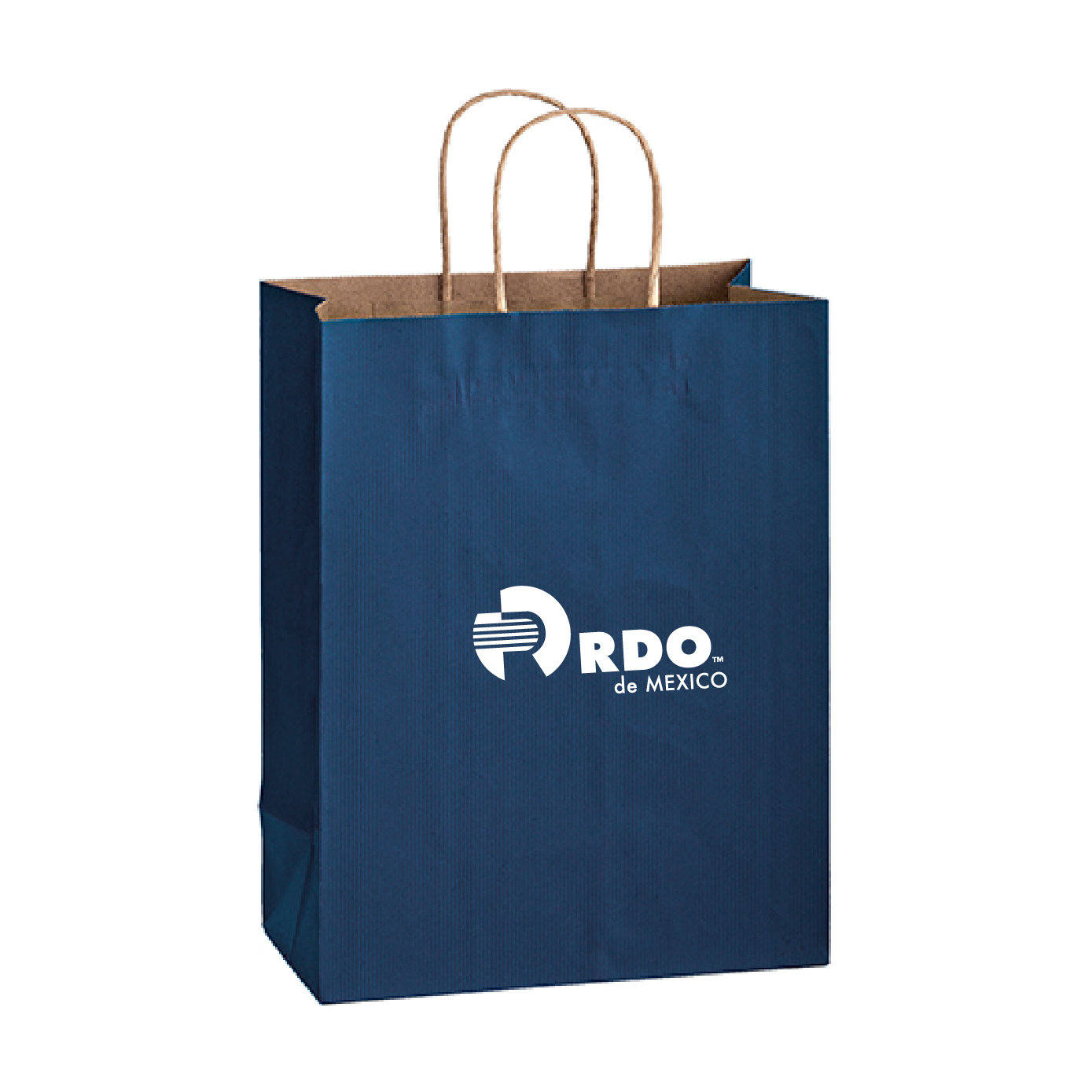 Matte Color Twisted Paper Handle Shopper 10"x5"x13"