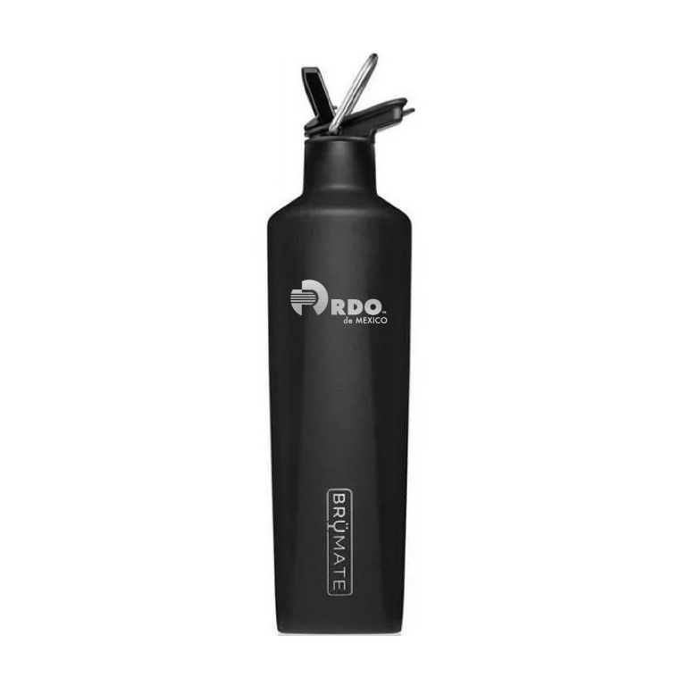 thumbnail image 2 of BruMate 25 Oz Rehydration Bottle - Leak Proof Insulated Stainless Steel, Matte Navy With Integrated Shot Glass Top 2 of 2