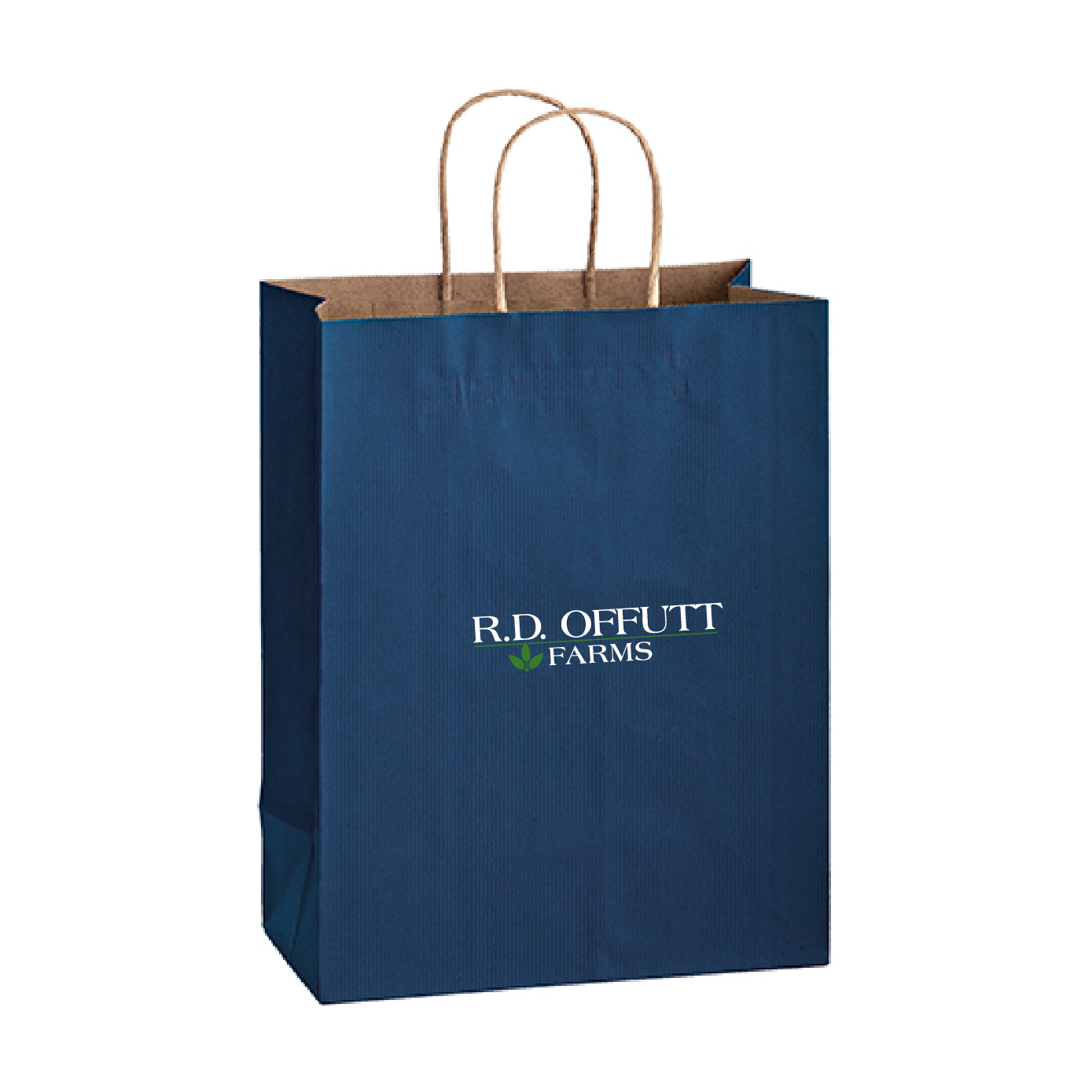 Matte Color Twisted Paper Handle Shopper 10"x5"x13"