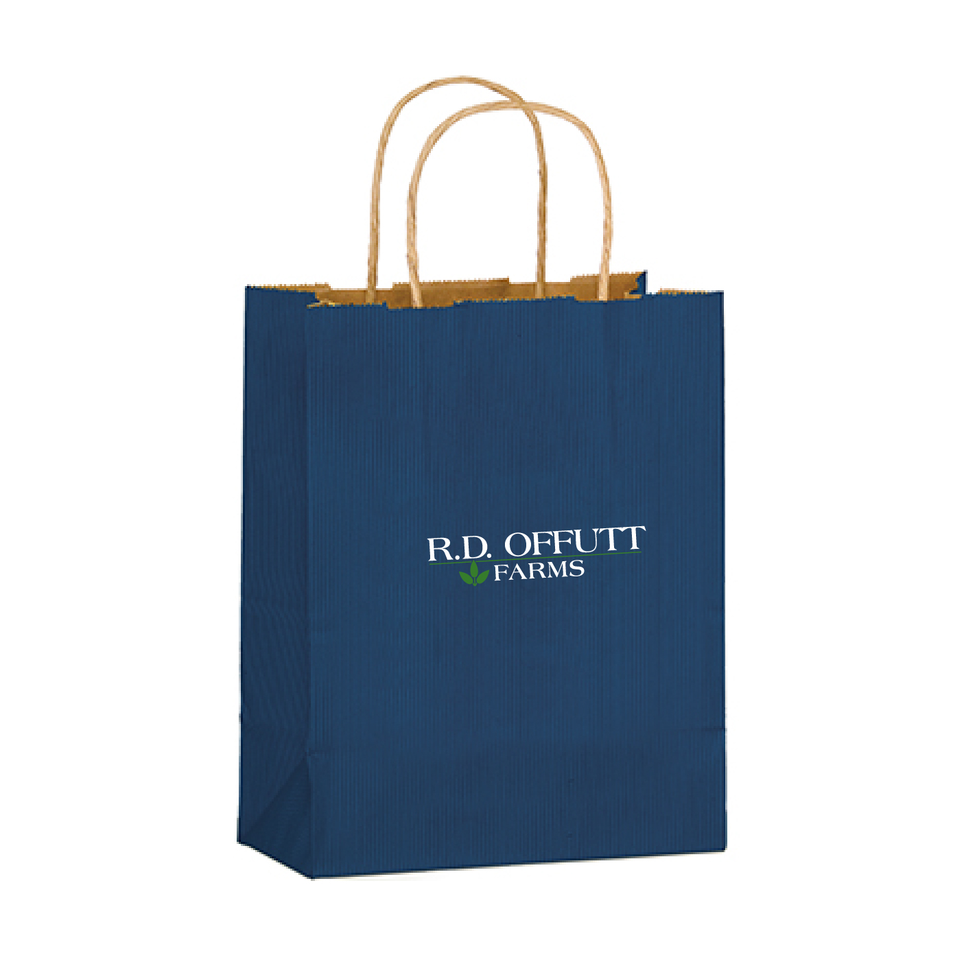 Matte Color Twisted Paper Handle Shopper 8"x4.75"x10.5"