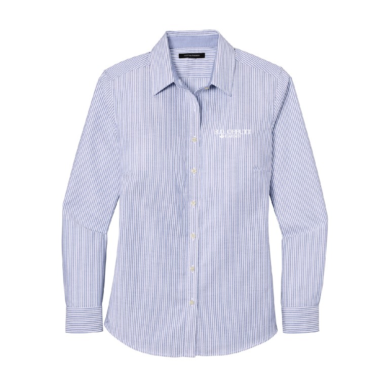 Port Authority Ladies SuperPro Oxford Stripe Shirt