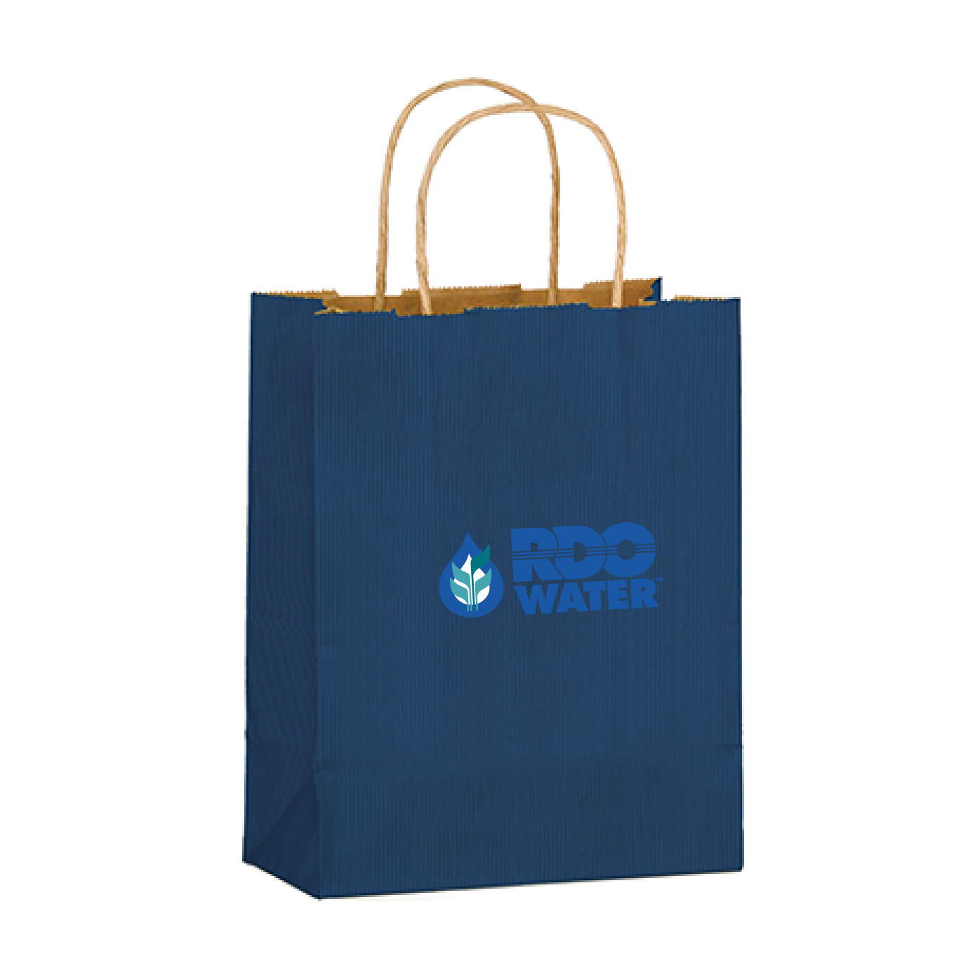 Matte Color Twisted Paper Handle Shopper 8"x4.75"x10.5"